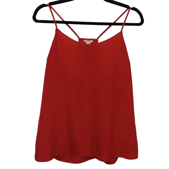 J. Crew Red Flowy Racerback Strappy Tank Top Size 10 ✨❤️ - Picture 4 of 13